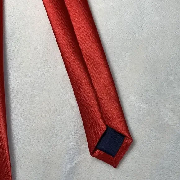 Mickey Mouse Fishing Red Silk Tie for Adults - Picture 7 of 8